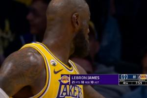 詹姆斯达成21+10+12三双！继续刷新NBA历史最老三双纪录！