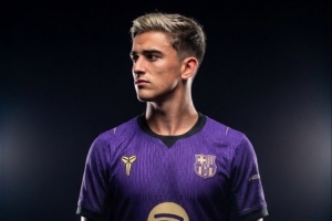 下赛季巴萨客场球衣谍照曝光：保留科比元素，配色致敬紫金湖人