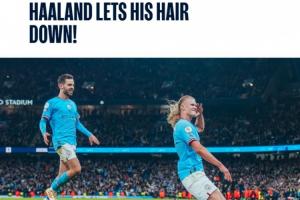 能否重演？曼城官方回顾3年前4-1击溃榜首阿森纳，哈兰德披头散发