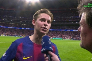 德容：少一人作战总会让局面更艰难 这次运气没站在我们这一边