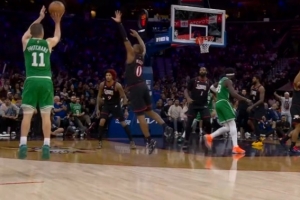 越到节末我越猛！普理查德三节末段连轰2记三分 助队建立5分优势