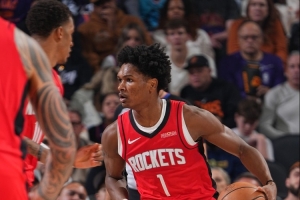 阿门今年季后赛场均出战43.5分钟领跑联盟 小贾41.8分钟第二