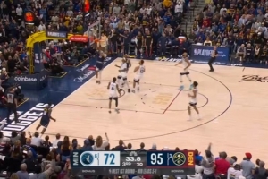 稀碎！掘金布劳恩和卡梅隆·约翰逊连续扣篮 一波流基本带走比赛