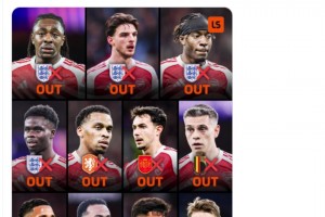 天塌了！阿森纳众多球员因伤退出本周的国家队比赛❌